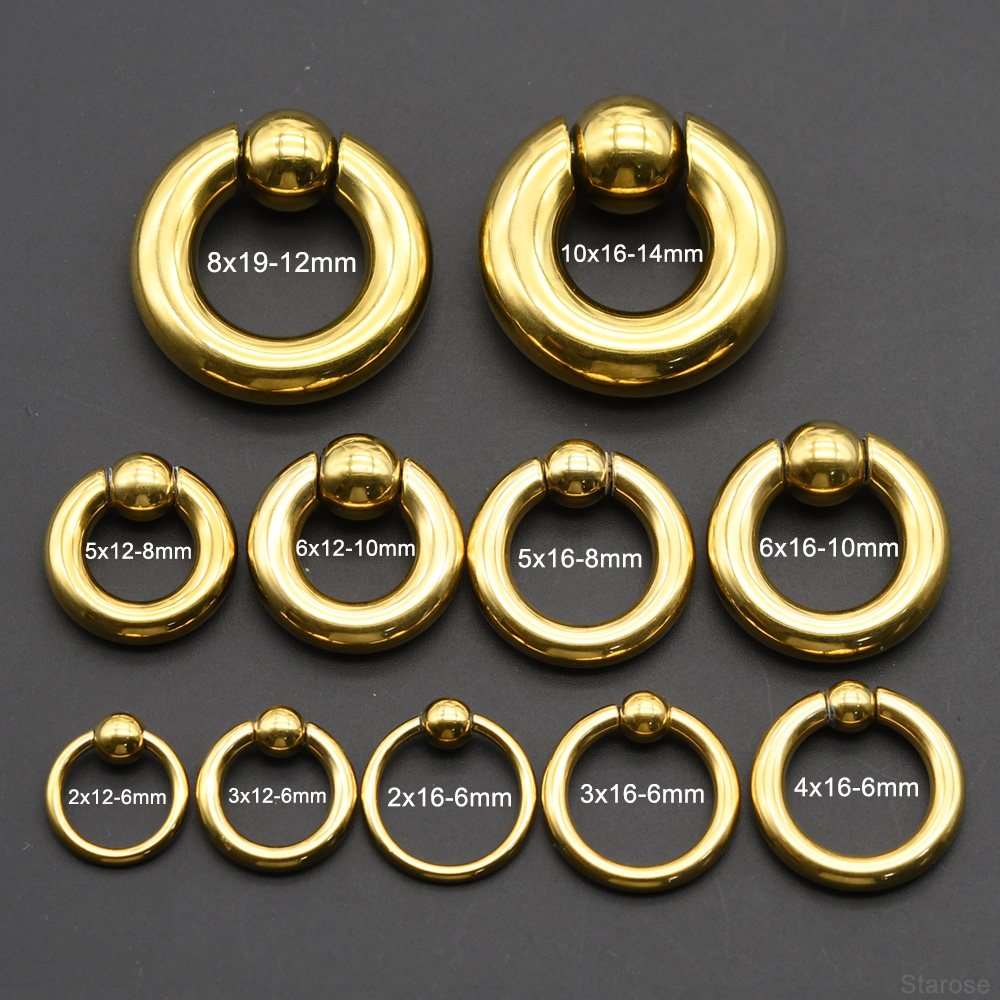 1Pc 00G-0G-12G 大型ゲージステンレス鋼キャプテ - Body Jewelry Gauges のレビューと価格
