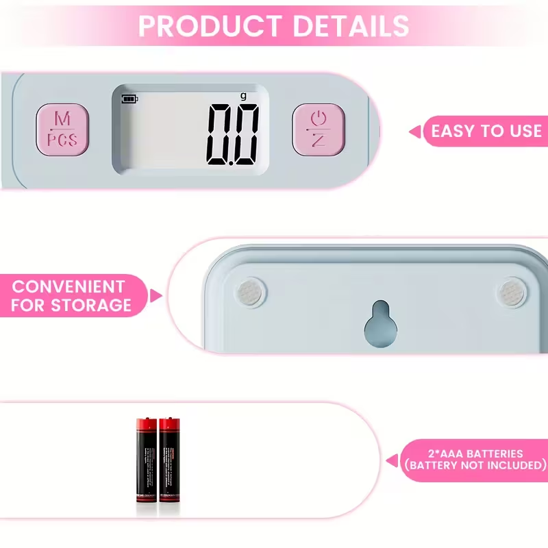 デジタルキッチンスケール、LCDディスプレイ付き、0。 1オ - Body Jewelry Display のレビューと価格